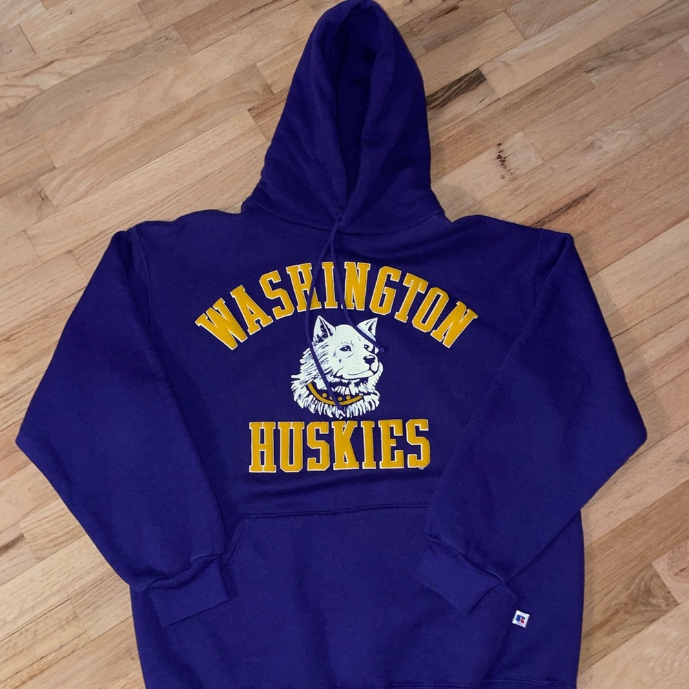 Vintage 1980s Washington Huskies Russell made in USA